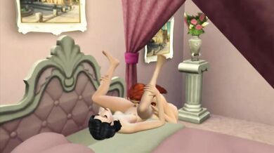 Snow White and Ariel LESBIAN Disney Fuck