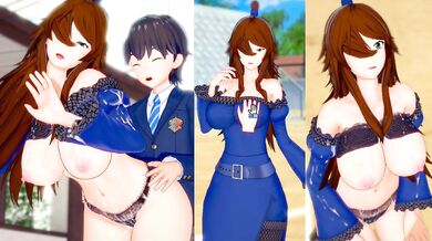 [Hentai Game Koikatsu! ]Have sex with Big tits Naruto Mei Terumi.3DCG Erotic Anime Video.