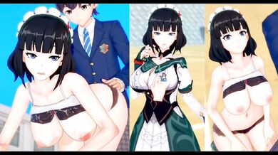 [Hentai Game Koikatsu! ]Have sex with Big tits Genshin Impact Katheryne.3DCG Erotic Anime Video.