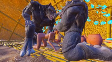 Two Furry Alien Fuck My Wife Double Anal