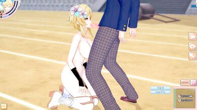 [Hentai Game Koikatsu! ]Have sex with Big tits Genshin Impact Lumine.3DCG Erotic Anime Video.