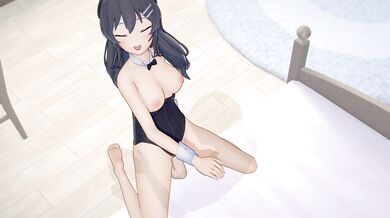 Mai Bunny Girl Senpai BLOWJOB (3D HENTAI)