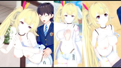 [Hentai Game Koikatsu! ]Have sex with Big tits Vtuber Hoshikawa Sara.3DCG Erotic Anime Video.