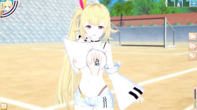 [Hentai Game Koikatsu! ]Have sex with Big tits Vtuber Hoshikawa Sara.3DCG Erotic Anime Video.