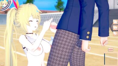 [Hentai Game Koikatsu! ]Have sex with Big tits Vtuber Hoshikawa Sara.3DCG Erotic Anime Video.