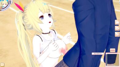 [Hentai Game Koikatsu! ]Have sex with Big tits Vtuber Hoshikawa Sara.3DCG Erotic Anime Video.