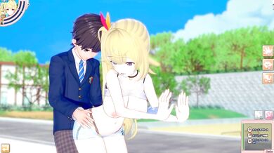 [Hentai Game Koikatsu! ]Have sex with Big tits Vtuber Hoshikawa Sara.3DCG Erotic Anime Video.