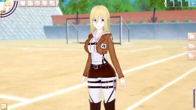 [Hentai Game Koikatsu! ]Have sex with Big tits Attack on Titan Historia Reiss.3DCG Erotic AnimeVideo