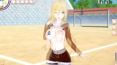 [Hentai Game Koikatsu! ]Have sex with Big tits Attack on Titan Historia Reiss.3DCG Erotic AnimeVideo