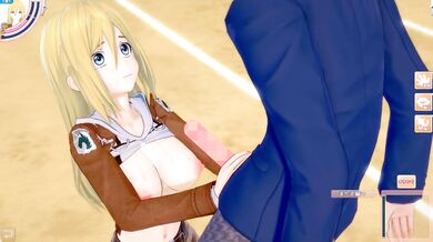 [Hentai Game Koikatsu! ]Have sex with Big tits Attack on Titan Historia Reiss.3DCG Erotic AnimeVideo