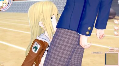 [Hentai Game Koikatsu! ]Have sex with Big tits Attack on Titan Historia Reiss.3DCG Erotic AnimeVideo