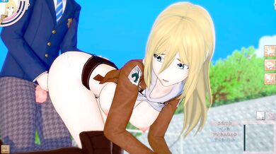 [Hentai Game Koikatsu! ]Have sex with Big tits Attack on Titan Historia Reiss.3DCG Erotic AnimeVideo