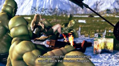 Female knight lose to monster ork - episode.14