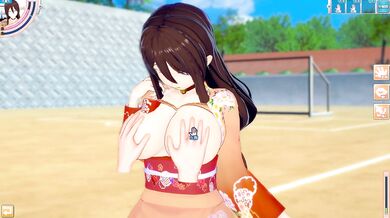 [Hentai Game Koikatsu! ]Have sex with Big tits Naruto,Boruto Hanabi Hyūga.3DCG Erotic Anime Video.