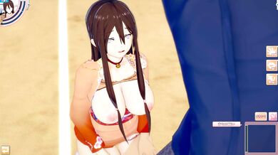 [Hentai Game Koikatsu! ]Have sex with Big tits Naruto,Boruto Hanabi Hyūga.3DCG Erotic Anime Video.