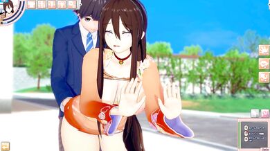 [Hentai Game Koikatsu! ]Have sex with Big tits Naruto,Boruto Hanabi Hyūga.3DCG Erotic Anime Video.