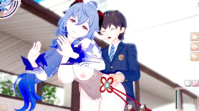 [Hentai Game Koikatsu! ]Have sex with Big tits Genshin Impact Ganyu.3DCG Erotic Anime Video.