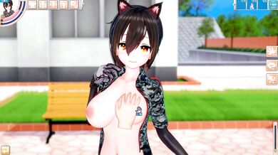 [Hentai Game Koikatsu! ]Have sex with Big tits Vtuber Roboco-san.3DCG Erotic Anime Video.