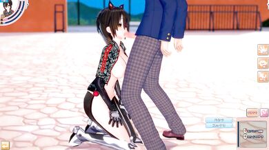 [Hentai Game Koikatsu! ]Have sex with Big tits Vtuber Roboco-san.3DCG Erotic Anime Video.