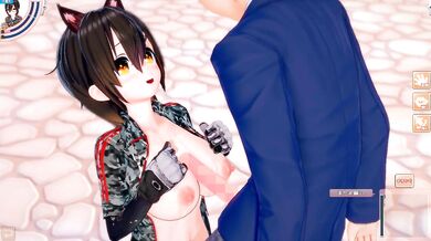 [Hentai Game Koikatsu! ]Have sex with Big tits Vtuber Roboco-san.3DCG Erotic Anime Video.