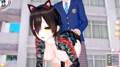 [Hentai Game Koikatsu! ]Have sex with Big tits Vtuber Roboco-san.3DCG Erotic Anime Video.