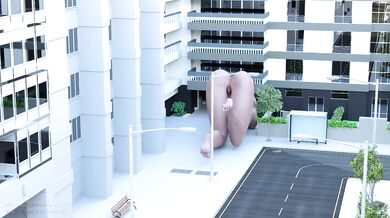 Giantess in the city. Free version
