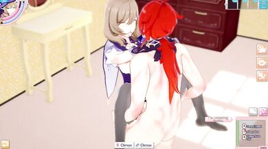 3D/Anime/Hentai. Genshin Impact: Lisa gets fucked by Diluc !!!