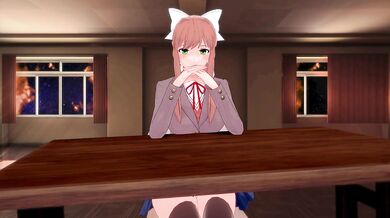 DDLC: Jumpscare Monika hot fucking | POV