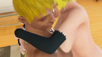 Delta catches Naruto in his room without knowing that he is a clone