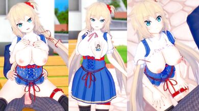 [Hentai Game Koikatsu! ]Have sex with Big tits Vtuber Akai Haato.3DCG Erotic Anime Video.