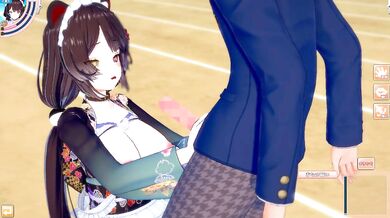 [Hentai Game Koikatsu! ]Have sex with Big tits Vtuber Inui Toko.3DCG Erotic Anime Video.