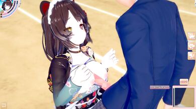 [Hentai Game Koikatsu! ]Have sex with Big tits Vtuber Inui Toko.3DCG Erotic Anime Video.