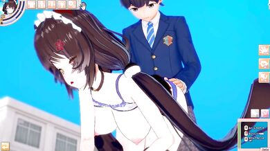 [Hentai Game Koikatsu! ]Have sex with Big tits Vtuber Inui Toko.3DCG Erotic Anime Video.