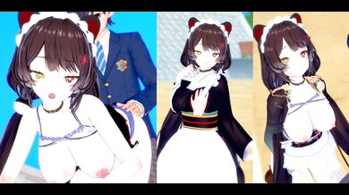 [Hentai Game Koikatsu! ]Have sex with Big tits Vtuber Inui Toko.3DCG Erotic Anime Video.
