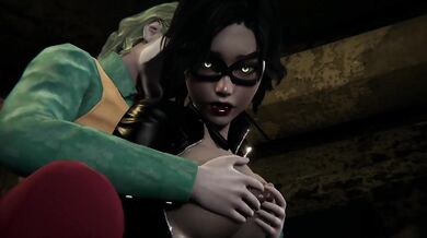 [HS2] Catwoman X Joker having fun in basement