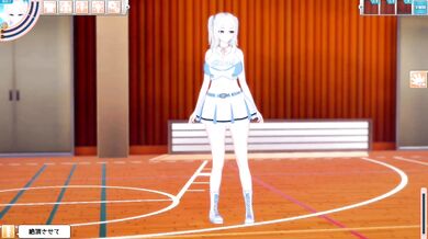 [Hentai Game Koikatsu!] Big tits mysterious schoolgirl is rubbed her boobs.And sex. (Anime 3DCG