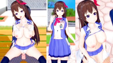 [Hentai Game Koikatsu! ]Have sex with Big tits Vtuber Tokino Sora.3DCG Erotic Anime Video.