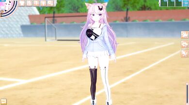 [Hentai Game Koikatsu! ]Have sex with Big tits Vtuber nyatasha nyanners.3DCG Erotic Anime Video.