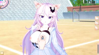 [Hentai Game Koikatsu! ]Have sex with Big tits Vtuber nyatasha nyanners.3DCG Erotic Anime Video.