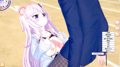 [Hentai Game Koikatsu! ]Have sex with Big tits Vtuber nyatasha nyanners.3DCG Erotic Anime Video.