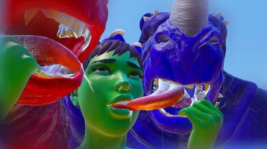 Furry Monsters and Alien Double Anal Squirting Orgasm
