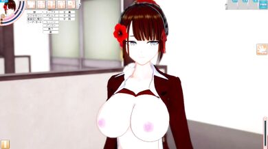 [Hentai Game Koikatsu!] Big tits schoolgirl “reika” is rubbed with her boobs. And sex. (Anime 3DCG