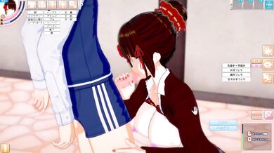 [Hentai Game Koikatsu!] Big tits schoolgirl “reika” is rubbed with her boobs. And sex. (Anime 3DCG