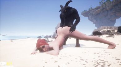 Demons Gangbang Cutie On The Beach | Gangbang Monster | 3D Porn Wild Life