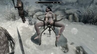 Lesbian sex in the snow in Skyrim Full version