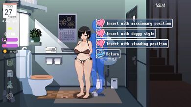 HentaiGame | The Summer | #11 Fuck at Toilet
