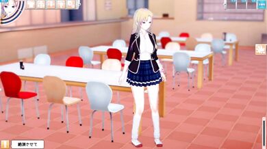 【エロゲーコイカツ！】爆乳セクシー「聖花オリキャラ)」のおっぱい揉みまくりH！(巨乳アニメ3DCG動画)[Hentai Game Koikatsu! ](Anime 3DCG video)