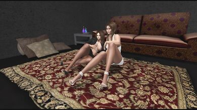 Pantyhose Lesbian Bondage Scene