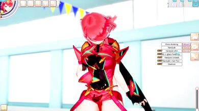 Pyra Blowjob and Boobjob (3D Hentai Game) (Xenoblade Chronicles 2) (koikatu)