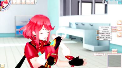 Pyra Blowjob and Boobjob (3D Hentai Game) (Xenoblade Chronicles 2) (koikatu)